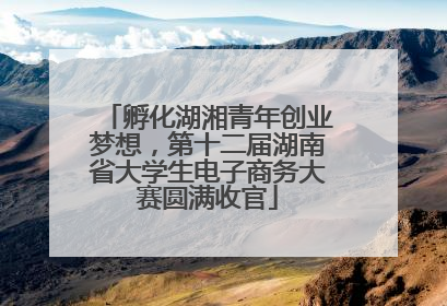 孵化湖湘青年创业梦想，第十二届湖南省大学生电子商务大赛圆满收官
