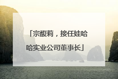 宗馥莉，接任娃哈哈实业公司董事长