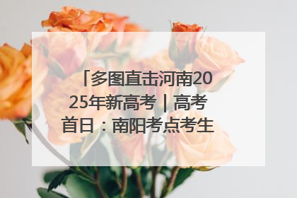 多图直击河南2025年新高考｜高考首日：南阳考点考生信心满满迎战