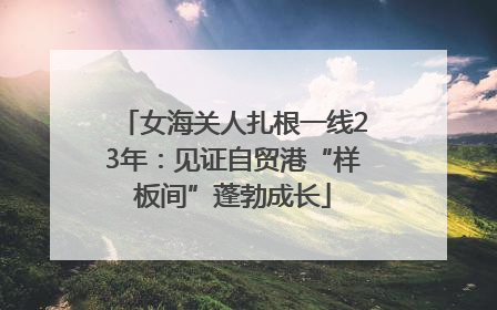 女海关人扎根一线23年：见证自贸港“样板间”蓬勃成长