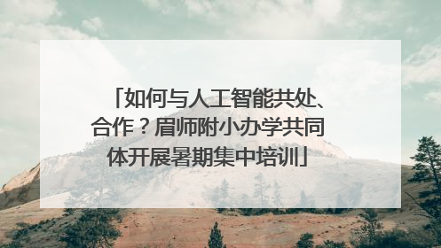 如何与人工智能共处、合作？眉师附小办学共同体开展暑期集中培训