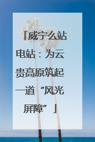 威宁么站电站：为云贵高原筑起一道“风光屏障”
