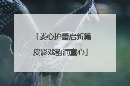 娄心护蕾启新篇 皮影戏韵润童心