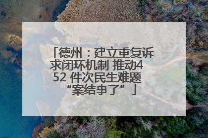 德州：建立重复诉求闭环机制 推动452 件次民生难题 “案结事了”