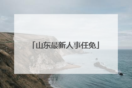 山东最新人事任免