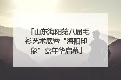 山东海阳第八届毛衫艺术展暨“海阳印象”嘉年华启幕