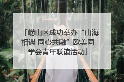 崂山区成功举办“山海相遇 同心共融”欧美同学会青年联谊活动