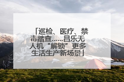 巡检、医疗、禁毒踏查……昌乐无人机“解锁”更多生活生产新场景