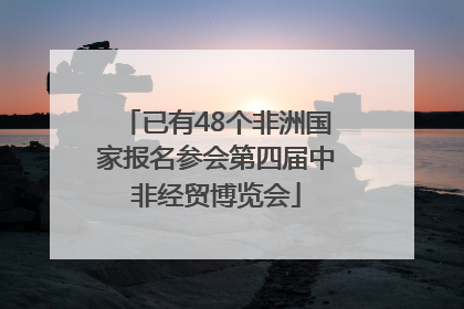 已有48个非洲国家报名参会第四届中非经贸博览会