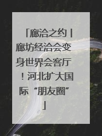 廊洽之约丨廊坊经洽会变身世界会客厅！河北扩大国际“朋友圈”