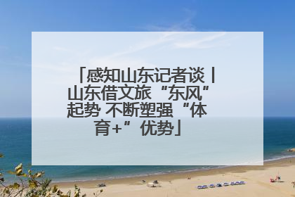 感知山东记者谈丨山东借文旅“东风”起势 不断塑强“体育+”优势