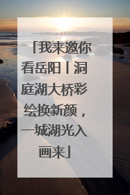 我来邀你看岳阳丨洞庭湖大桥彩绘换新颜，一城湖光入画来