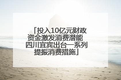 投入10亿元财政资金激发消费潜能 四川宜宾出台一系列提振消费措施