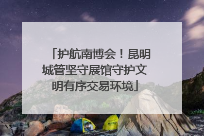 护航南博会！昆明城管坚守展馆守护文明有序交易环境