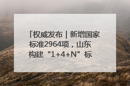 权威发布｜新增国家标准2964项，山东构建“1+4+N”标准化创新发展新格局