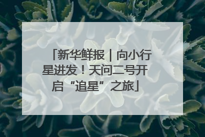 新华鲜报｜向小行星进发！天问二号开启“追星”之旅