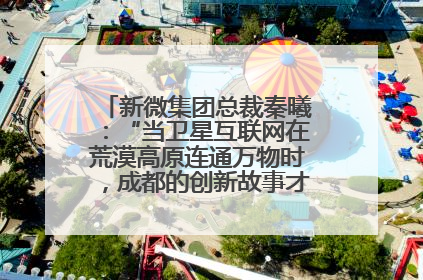 新微集团总裁秦曦：“当卫星互联网在荒漠高原连通万物时，成都的创新故事才真正开始”