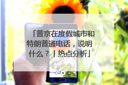 普京在度假城市和特朗普通电话，说明什么？丨热点分析