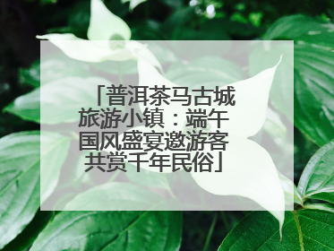 普洱茶马古城旅游小镇：端午国风盛宴邀游客共赏千年民俗