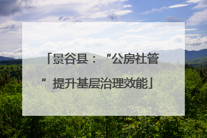 景谷县：“公房社管”提升基层治理效能