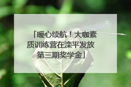 暖心续航！大咖素质训练营在滦平发放第三期奖学金