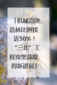 机械治沙造林比例接近50%！“三北”工程攻坚战取得新进展