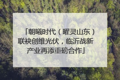 朝曦时代（曜灵山东）联袂创维光伏，临沂战新产业再添重磅合作