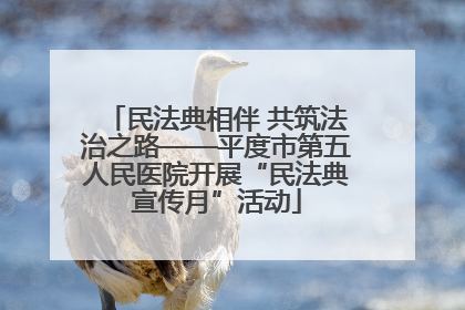 民法典相伴 共筑法治之路——平度市第五人民医院开展“民法典宣传月”活动