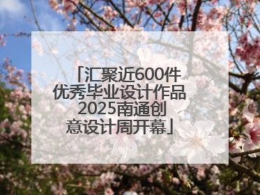 汇聚近600件优秀毕业设计作品 2025南通创意设计周开幕