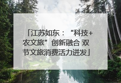 江苏如东：“科技+农文旅”创新融合 双节文旅消费活力迸发
