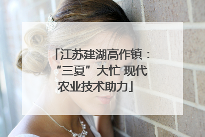 江苏建湖高作镇：“三夏”大忙 现代农业技术助力