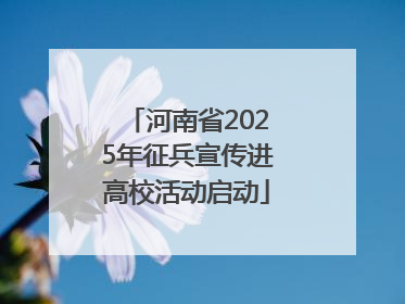 河南省2025年征兵宣传进高校活动启动
