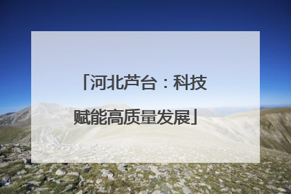 河北芦台：科技赋能高质量发展