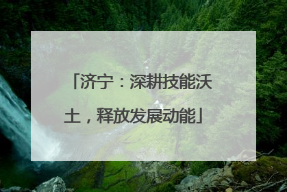 济宁：深耕技能沃土，释放发展动能