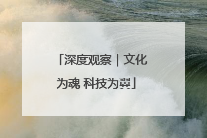 深度观察｜文化为魂 科技为翼