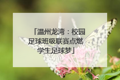 温州龙湾：校园足球班级联赛点燃学生足球梦