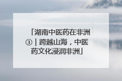 湖南中医药在非洲③｜跨越山海，中医药文化浸润非洲