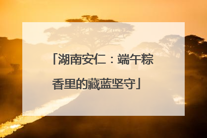 湖南安仁：端午粽香里的藏蓝坚守