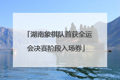 湖南象棋队首获全运会决赛阶段入场券