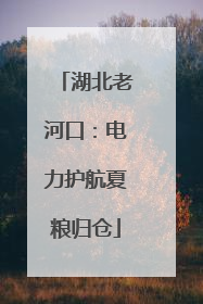 湖北老河口：电力护航夏粮归仓