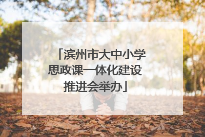 滨州市大中小学思政课一体化建设推进会举办