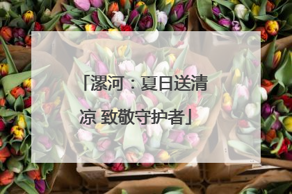 漯河：夏日送清凉 致敬守护者