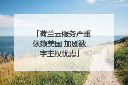 荷兰云服务严重依赖美国 加剧数字主权忧虑