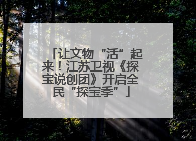 让文物“活”起来！江苏卫视《探宝说创团》开启全民“探宝季”