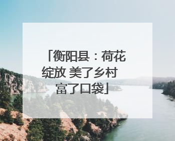 衡阳县：荷花绽放 美了乡村 富了口袋