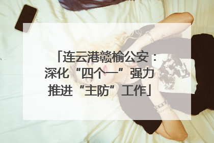 连云港赣榆公安：深化“四个一”强力推进“主防”工作