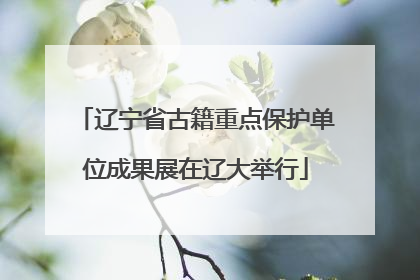 辽宁省古籍重点保护单位成果展在辽大举行