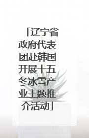 辽宁省政府代表团赴韩国开展十五冬冰雪产业主题推介活动