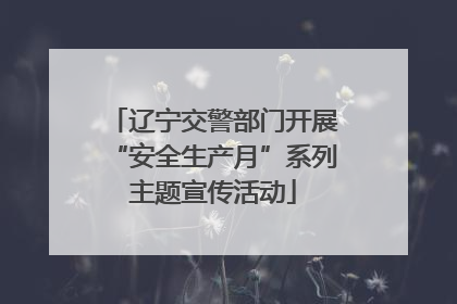 辽宁交警部门开展“安全生产月”系列主题宣传活动