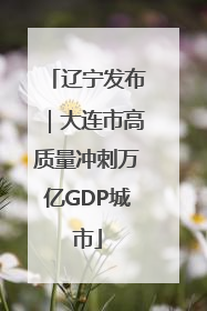 辽宁发布｜大连市高质量冲刺万亿GDP城市